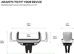 Belkin Universal Car Vent Mount for iPhone, Samsung Galaxy and Most Smartphones up to 5.5" (Latest Model)(F7U017bt), Black and Silver