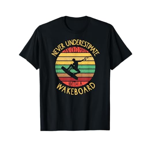 Herren Wakeboarder niemals unterschätzen T-Shirt
