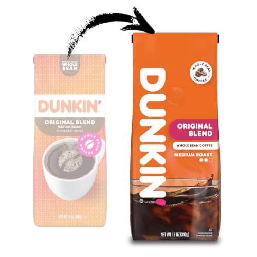 Dunkin’ Original Blend Medium Roast Whole Bean Coffee, 12 Oz. Bag - image 2