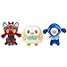 QIER 3Cps Kawaii Pokemon Anime Rowlet Popplio Litten Pikachu Peluche Muñeco De Peluche Regalo De Cumpleaños De Vacaciones para Bebé 20Cm