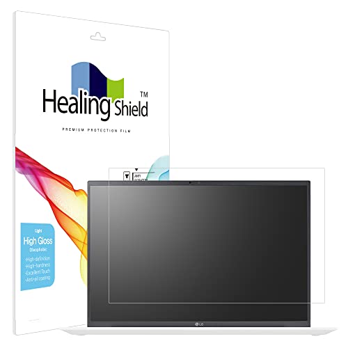 Healingshield XLV[tیtB Screen Protector Light Oleophobic High Gloss Film Compatible with LG Gram 17Z90R 17ZD90R