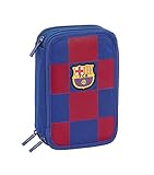Medidas: 12, 5 x 20, 5 x 6 cm FCB FC Barcelona Estuche, Niños Unisex, Azul Marino, 12.5x20.5x6