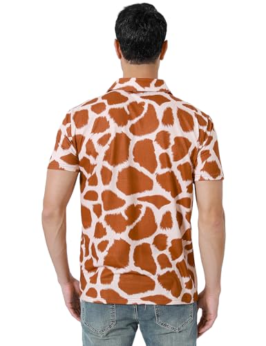 Camiseta polo divertida para hombre con estampado de animales, ideal para golf y ocasiones casuales miniatura 2