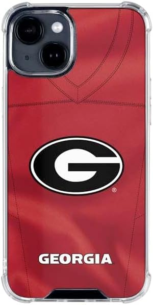 Skinit Clear Phone Case Compatible with iPhone 14 - Officially Licensed University of Georgia Bulldogs Logo Design