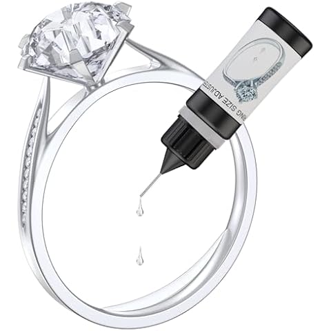 HiFan Ring Size Adjuster for Any Loose Rings, Ring Guard Tightener Invisible Curable Adhesive with UV LED Lamp, Easy to Disassemble Traceless Ring Resizer Glue Cover
