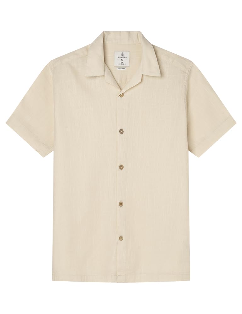 Springfield Shirt, White Background Print, M