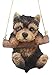 Ebros Adorable Lifelike Teacup Yorkshire Terrier Macrame Branch Hanger 5.5