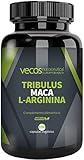 💪 DESARROLLA TUS MÚSCULOS: Nuestro Tribulus + Maca + L-Arginina te suministrará la energía extra que necesites durante el entrenamiento y contribuirá a aumentar la masa muscular libre de grasa, al mismo tiempo que la fuerza y la resistencia. Además, mejora la congestión muscular y promueve la circulación y la vasodilatación.