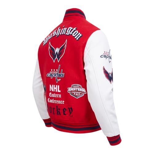 Image of Pro Standard Mens NHL Old English Varsity Jacket