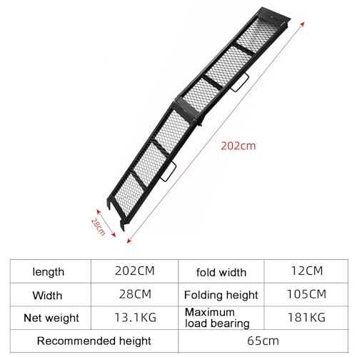 Rampas para moto de acero plegables capacidad 399 lbs miniatura 7