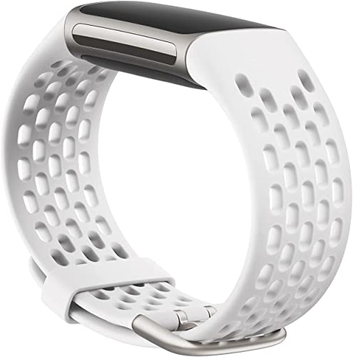 Fitbit Charge 5 bracelet connecté sport blanc étanche taille L - 2
