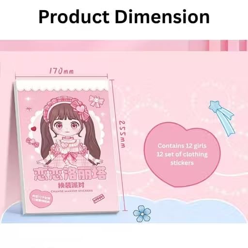 KmCho Kawaii Stickers Set for Kids and Teens, Creative Stickers Set for Scrapbooking and Journaling, Cute Waterproof Vinyl Decals for Laptops, Water Bottles, Notebooks, Crafts 4