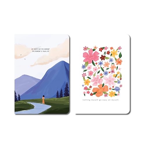 Image of Factor Notes A6 Notebook Combo Pack (Best Friends Forever) | Set of 2 Cute Aesthetic Pocket Notebooks | 160 Pages Each, 90 GSM Thick Paper | Cute Aesthetic Notebooks for Women