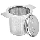 Dokpav Tea Infuser, 304 Stainless Steel Tea Strainer with Lid and Double Handles for Coffee, Mugs,...