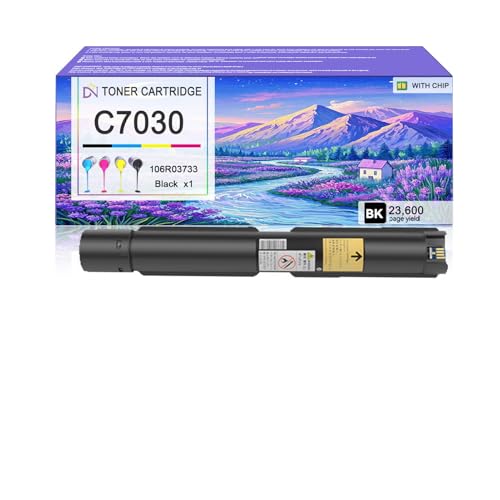 Image of C7030 Toner Cartridge Compatible for Xerox 106R03733 Black Toner Cartridges Work for Xerox Versalink C7020 C7025 C7030 Printers