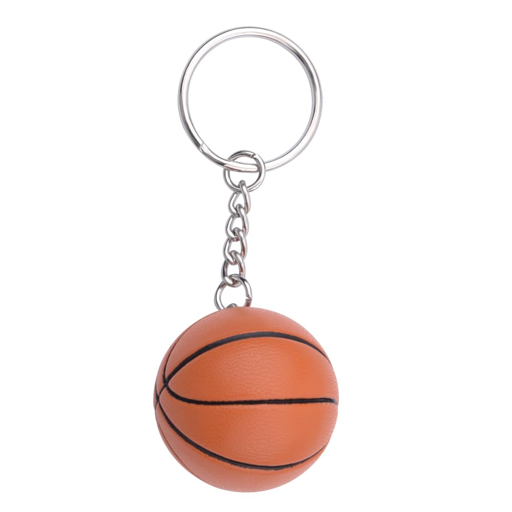 Basketball Soccer Keychain Gifts for Coach Baseball Keyring Accessories for Women Men Party Favors for Boys Girls