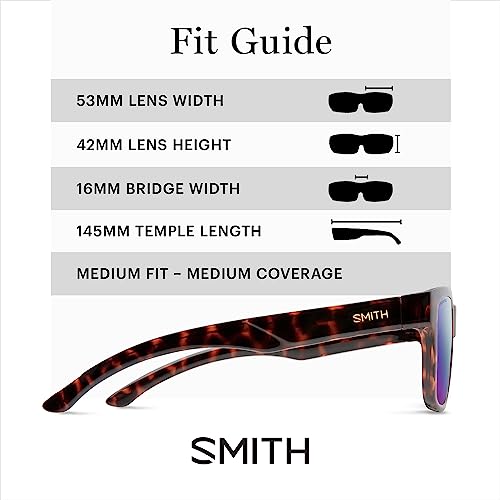 Image of SMITH Lowdown Slim 2 Sunglasses with Polarized Lenses - Performance Sports Active Sunglasses For Men & Women