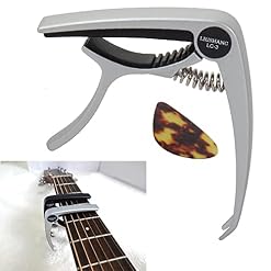 Ducomi Capodastre guitare acoustique + 1 médiator – Capodastre professionnel pour cordes guitare classique, ukulélé… - Les Beatles, Paul McCartney, John Lennon, RIngo Starr, George Harrison
