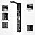 BWE Shower Panel Tower System with Shelf 3-Function Shower System with Rainfall Waterfall Shower Head and Handheld Shower Sprayer Stainless Steel Bathroom Shower Panel Set Matte Black