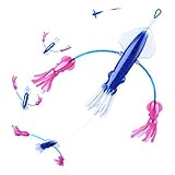 Flippy Floppy Thing Fishing Daisy Chain Tuna & Marlin Magnet Teaser Electric Blue & Pink by Squidnation