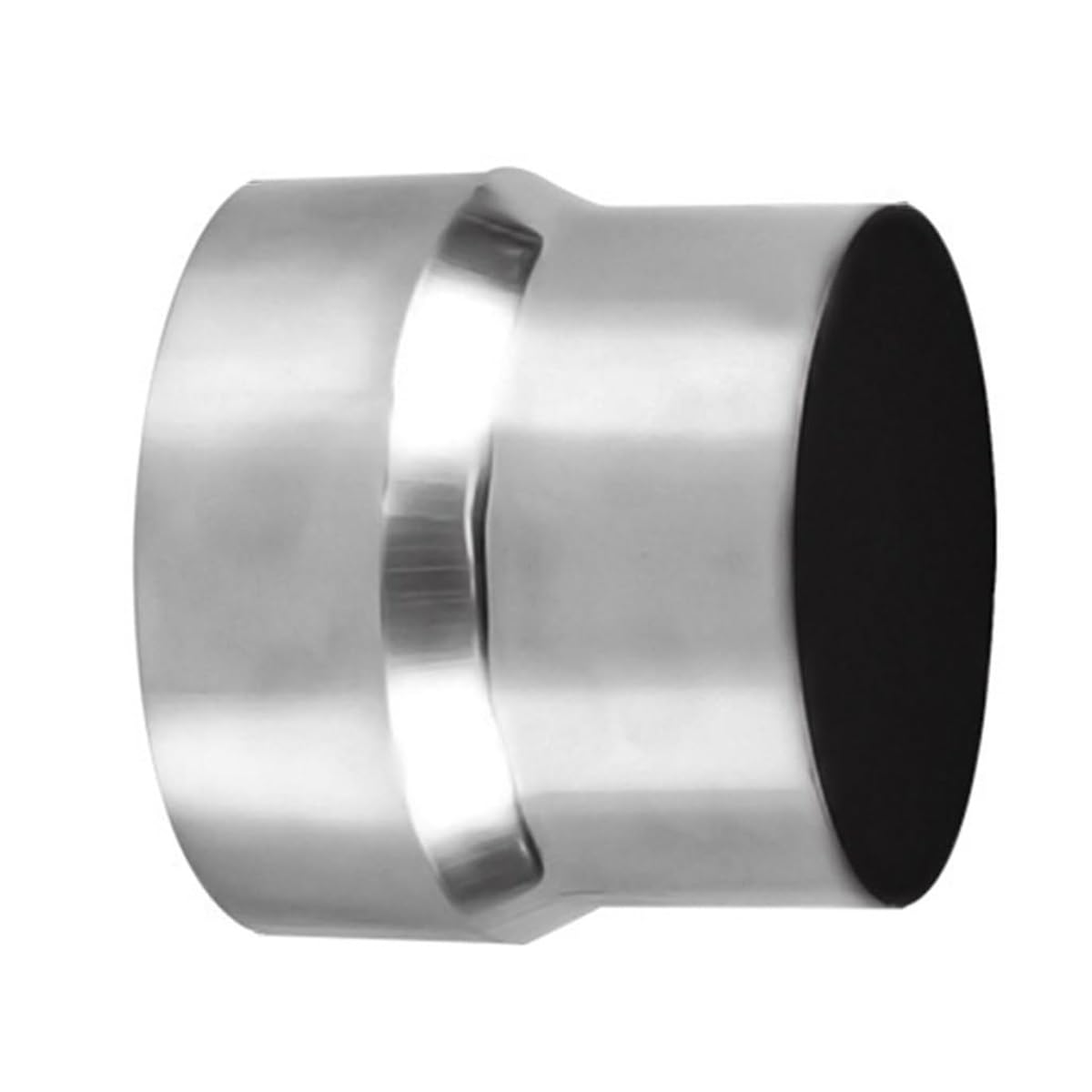 Yuahdbo One Color 1Pc Stove Pipe Reducer Flue Connector, 6Cm-12Cm Stainless Steel Chimney Flue Liner Reducer Chimney Adaptor Stove Pipe, Big Head To Small Head(9Cm~8Cm)