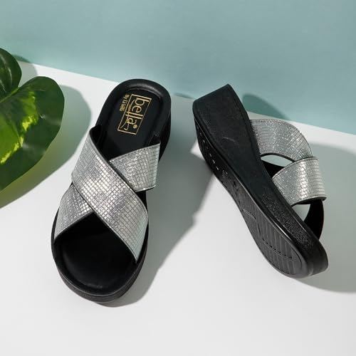 Image of BELLA by Labella Women's Fashion Platform Slip-On Sandal - Comfortable, Lightweight, Slip-Resistant, Breathable - Ideal for Casual and Office Wear
