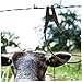 PAMINGONO 2pcs Electric Farm Fence Jump Connector for Livestock Alligator Clips Wire Connect Wire to Fencing System