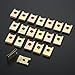 20Pcs Car Fastener Clips Screw Base U Type J98 Nut Mounting Fastener Clips Automobile Engine Mudguard Bumper Guard Plate Clamp 3mm