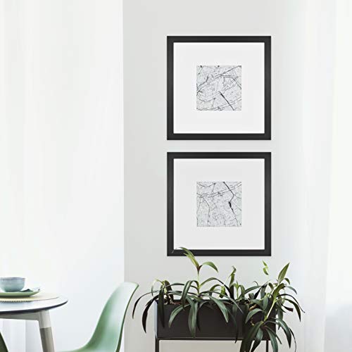 Mcs 64755 Studio Gallery 16X16 Matted To 8X8 Picture Frame Black Woodgrain, Square Photo Frame For Photos, Posters & Art Prints  thumb #6