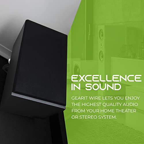 Gearit 16/2 Speaker Wire (500 Feet) 16Awg Gauge - In Wall Audio Speaker Wire Cable / Cl2 Rated / 2 Conductors - Ofc Oxygen-Free Copper, White 500Ft #TOP5