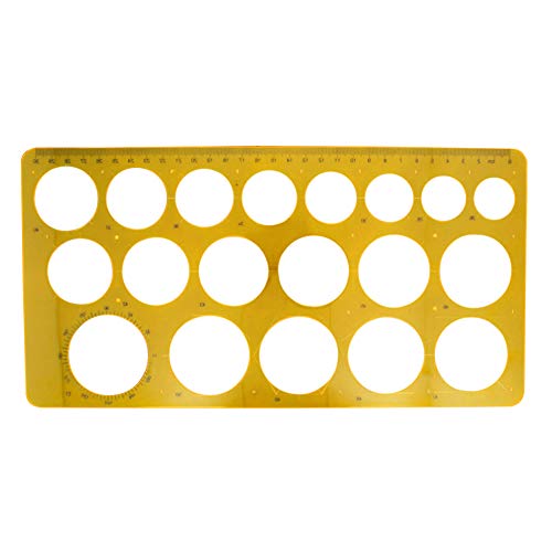 GerRiT テンプレートルーラー 透明幾何図面ルーラー 多形定規 アート図面定規 数字 DIY 描画 物差し 手帳用 製図用 オフィス 学校教育 建築科用 測定物差し 一般総合 001テンプレ 1個入り