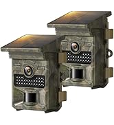 VOOPEAK Trail Camera 2 Pack - 4K 48MP 2500mAh Rechargeable Battery Game Cameras, Advanced Night V...