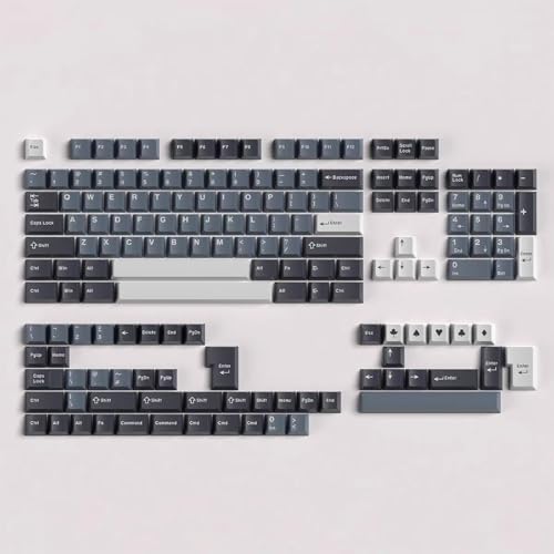 Apollo Keycaps 163 Keys Doubleshot Keycaps Cherry Profile Custom Keyboard Key caps Set Fit for 61/64/87/104/108 Cherry Mx Switches ISO ANSI Layout Alice Keyboard Mechanical Keyboards