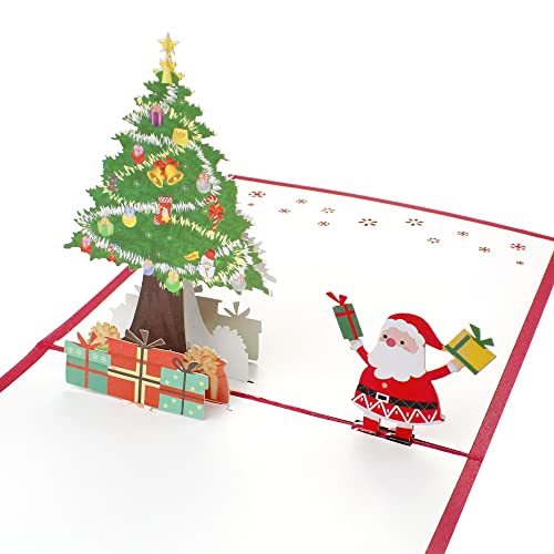 Hocadon 2 pezzi Biglietti per Auguri di Natale 3D