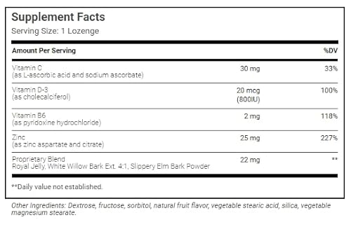 image for Wonder Laboratories Zinc Lozenges with Vitamin C - Fruit Flavored, Hea
