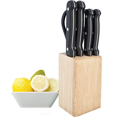 Set de Cuchillos Cocina 6 Piezas Acero Inox