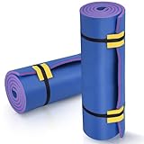 WARMOUNTS Lily Pad Floating Mat for 1 Person, 7 x 3 FT Floating Mat Holds 220 Lbs, 3-Layer Tear-Resistant XPE Foam Floating Water Mat for Water Recreation, Lake, Pool, River, Ocean, Boat (Blue)