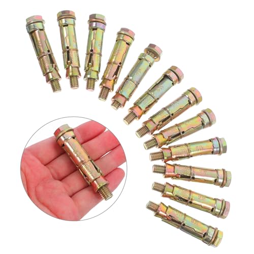 Zerodeko 12Pcs Heavy Duty Expansion Bolts Shield Anchors for Concrete Brick and Wall Construction Durable Fasteners with Exceptional Holding Power for Renovation Projects - Image 9
