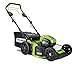 Produktbild Greenworks Tools 2502907UC Rasenmäher, kabellos, 46 cm, 60 V, Li-Ion, mit 2 Akkus 2 Ah und Ladegerät