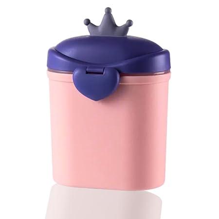 Adore The Empire Princely Baby Formula Dispenser-Infant Baby for Snack Container-Formula Travel Activities-Non-Spill Milk Outdoor Dispenser (350 gm, Baby Pink)