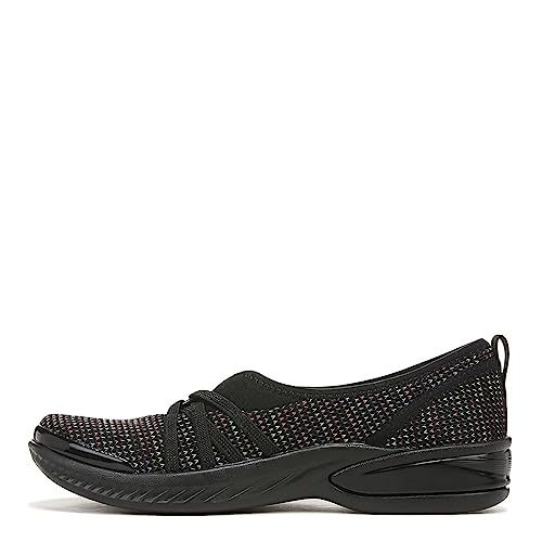 BZees Women's Niche Ballet Flat, Black Rainbow, 9.54