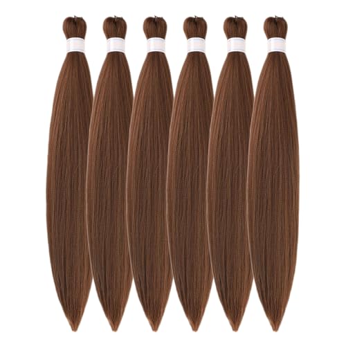 Honey Brown Braiding Hair Pre Stretched Box Braids Hair Extension for Braiding