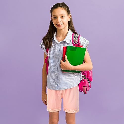 Boyiee 8 Pack Girls Shorts Toddler Bike Dance Gymnastics Yoga Safety Active Under Dress Shorts4