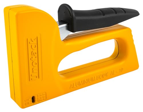 Image of AL-10 Manual Staple Tacker (Lightweight Aluminium Body, Ergonomic Handle Lock for Easy Storage, Visual Refill Window, Ideal for Upholstery & Craft)