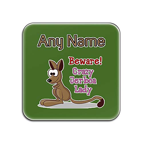 Dessous-de-verre brillant Crazy Jerboa Lady vert, un accessoire d'exception - 2