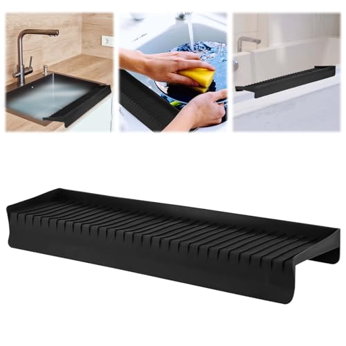 Protector Borde Fregadero, Cubierta Silicona para Fregadero Cocina Encimera Fregadero Sin Olor Protector Granito Cuarzo Protectores Encimera para Fregadero Cocina Acero Inoxidable