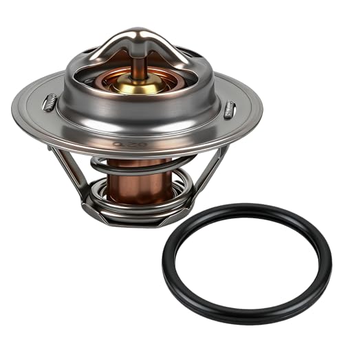 Engine Thermostat for Jeep Wrangler Grand Cherokee Cherokee Dodge Ram 1500 2500 3500 Dakota Durango Ford F-150 F-250 Mustang Bronco F-350 replaces 7200-180 180 degrees