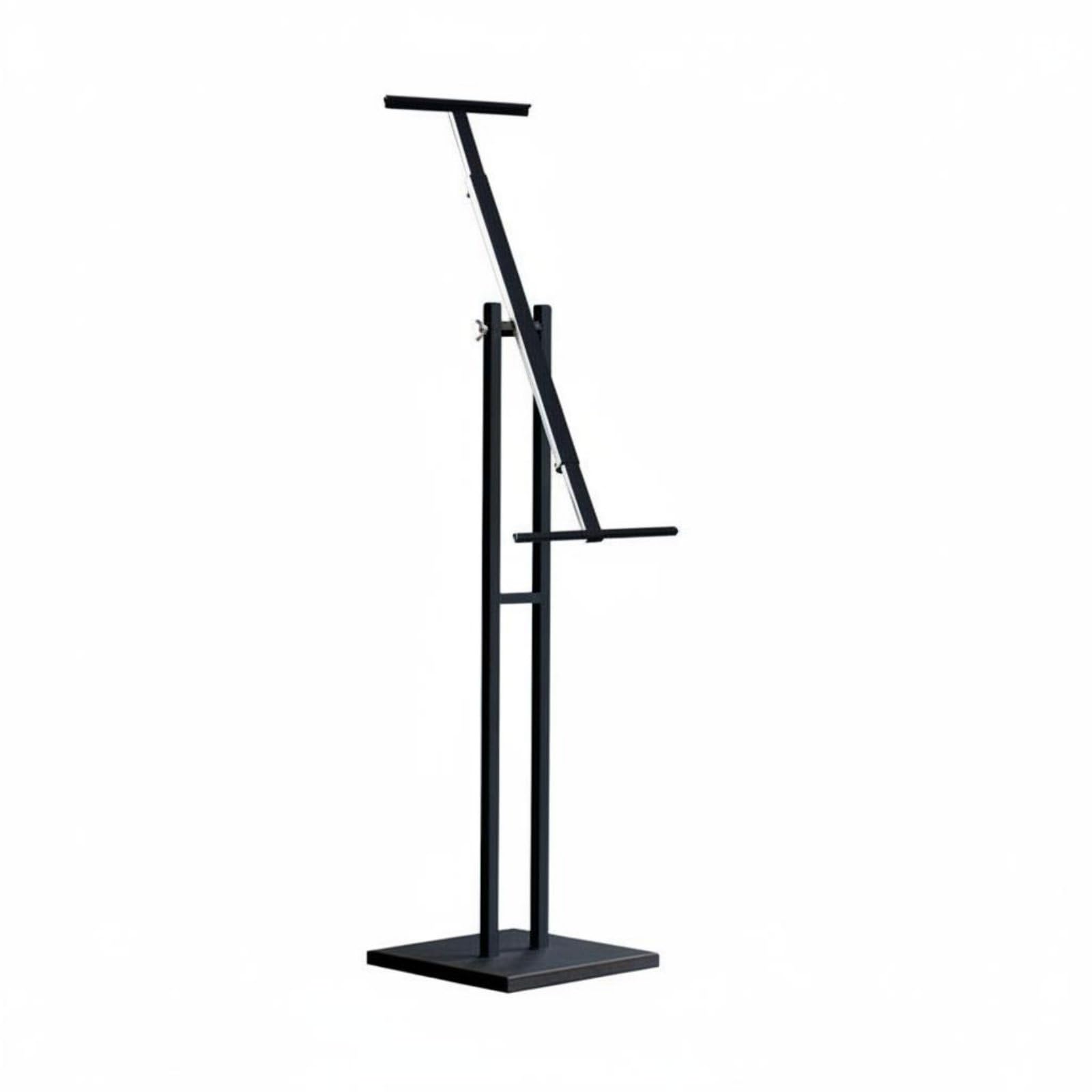 Amagogo Soporte de Carteles de Piso Portapósters Portamenús Expositor Señalizador de Metal con Base Pesada Ajustable y Montaje Rápido Adecuado para Tiendas , Negro , 8jin A Prueba De Viento+Inclinado