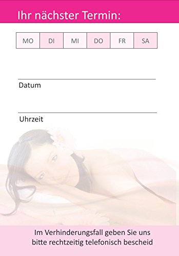 Premium Terminblock Set Magenta (12 Stück) - Hochwertige Terminblöcke für Ihre Kundentermine mit je 50 Terminblättern pro Block für Bereiche wie Wellmess Massage Kosmetik Spa