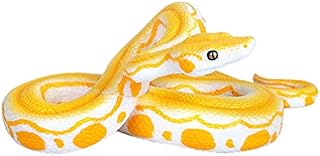 STOBOK Yellow Fake Snake Toy Snake Figure Scary Prank Boa Constrictor Python for Halloween Prank Props